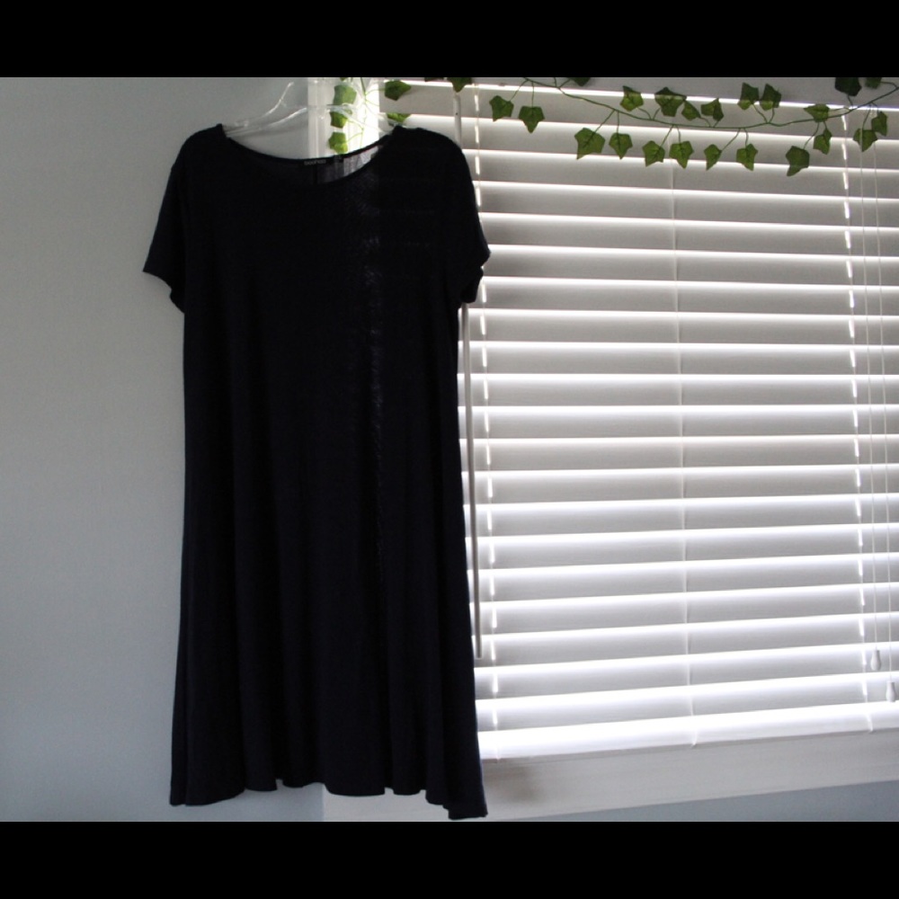 Navy blue swing dress